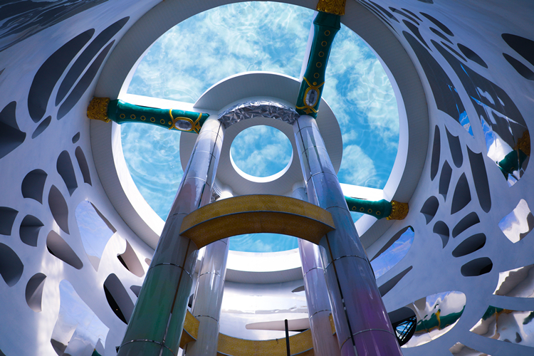 亞克力無邊透明空中玻璃游泳池